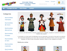 Tablet Screenshot of marionnettes-poupees.com